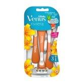 Станок для гоління жіночий Gillette Venus Riviera одноразовий, 3 леза