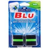 Засіб для чищення зливного бачка General Fresh BLU Ліс, кубик, 2 х 50 г
