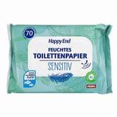 Вологий туалетний папір Happy End Sensitive, 70 штук