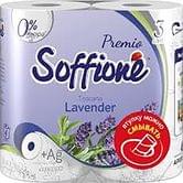 Туалетний папір Soffione Toscana Lavender білий, 3-шаровий, 1 штука