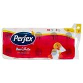 Туалетний папір Perfex білий, 3-шаровий, 10 штук
