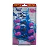 Туалетний блок Brait Color Splash Sweet Flowers, 3х45 г