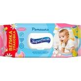 Влажные салфетки Superfresh для детей и мам, с клапаном, 120 шт.