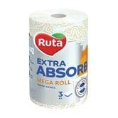 Паперові рушники Ruta Extra Absorb Mega Roll 3-шарові, 200 відривів