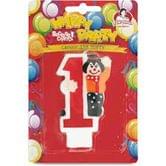Свеча для торта Помощница Happy Party цифра, 1 штука