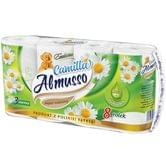 Туалетний папір Almusso Camilla білий/зелений, 3-шаровий, 15 метрів, 1 штука