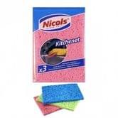 Губка для миття посуду Nicols Kitchenet, із натуральної целюлози, 1 штука