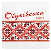 Салфетки бумажные Обуховские белые, 1-слойные, 24х24 см, 80 штук в упаковке