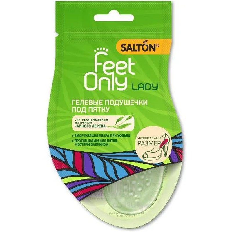 Гелевые полоски для пяток Salton Feet Only Lady с экстрактом чайного дерева, 1 пара