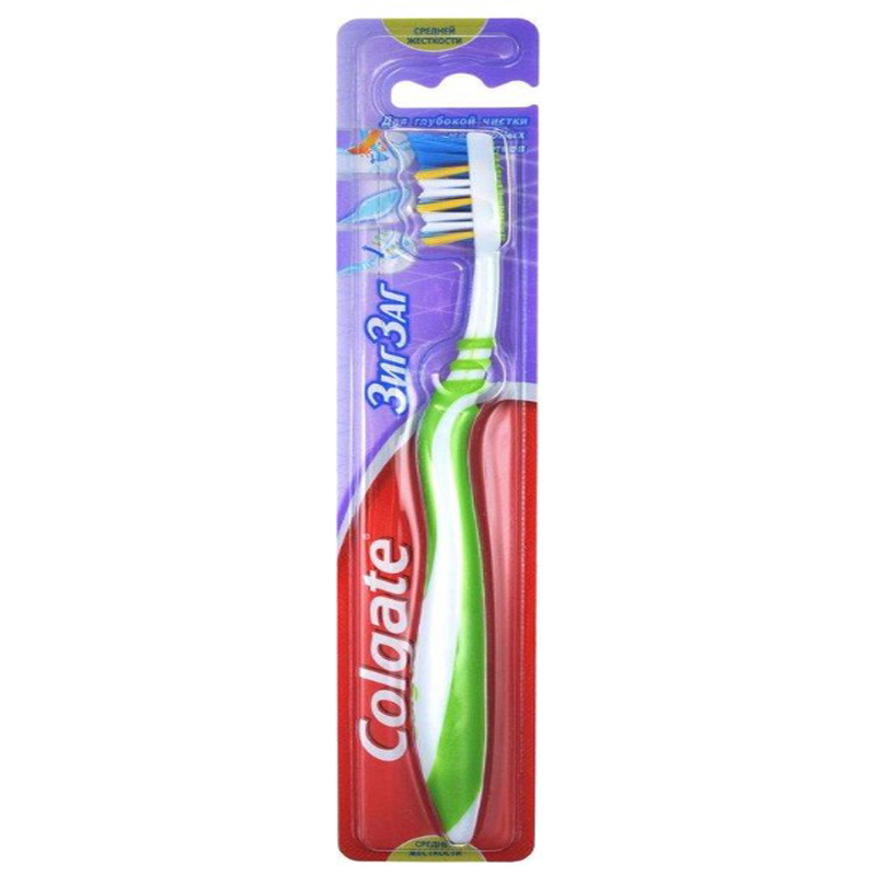 Зубна щітка середньої жорсткості Colgate Zig Zag, 1 штука